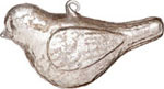 Mercury Glass Sparrow Ornament