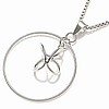 Unique Hoop Sterling Silver Necklace
