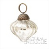 Silver Mercury Glass Mini Onion Ornament
