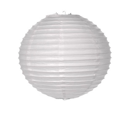 8 IN. WHITE PAPER LANTERN