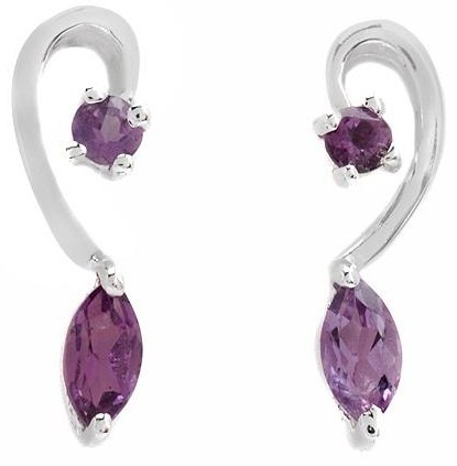 Genuine Amethysts Earrings