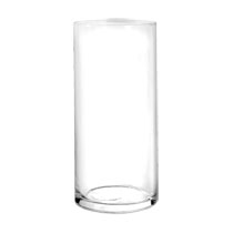7" tall, 3" diameter glass cylinder vase