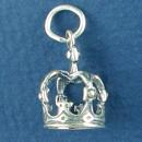 Sterling Silver Crown Charm