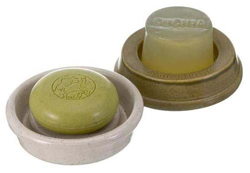 CUCINA Ceramic Soap Dish - Sage Green