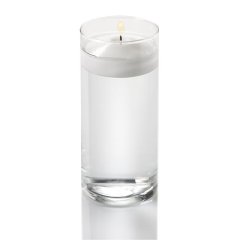 3" Floating Candle w/ Cylinder Vase - Centerpiece