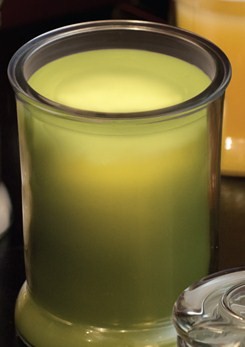 3 X 4 Flameless Citrus Herb Scented Battery Operated Wax Jar Candle