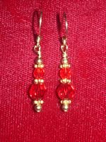 "Siam" Swarovski Crystal Earrings