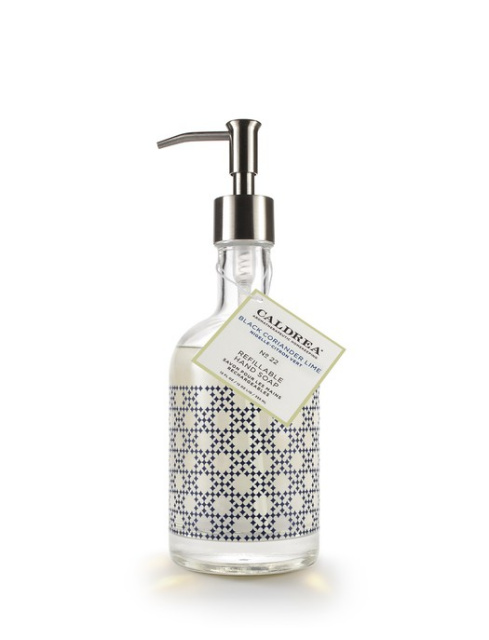 Caldrea No. 22 Black Coriander Lime Decorative Glass Hand Soap