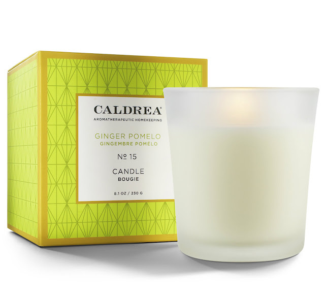 Caldrea No. 15 Ginger Pomelo Boxed Glass Candle