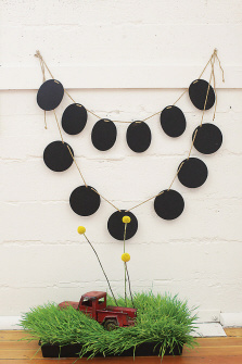 Chalkboard Garland Banner