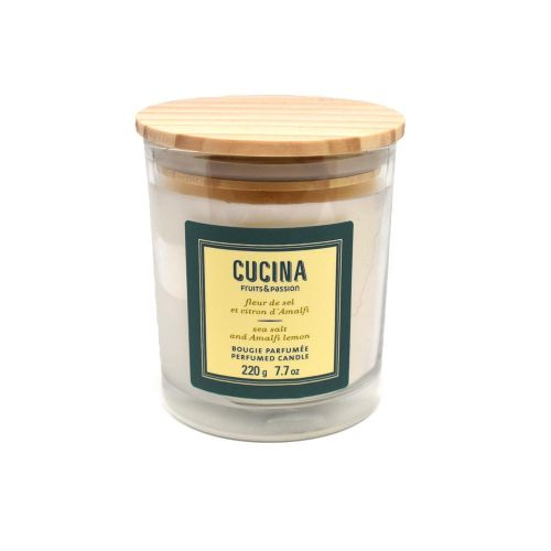 Cucina Sea Salt & Amalfi Lemon Glass Candle