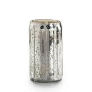 Illume Balsam & Cedar Mercury Glass Pillar