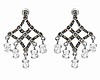 Marcasites and Cubic zirconia Chandelier Earrings