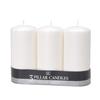 Qty. 3 -  3"x6" White Pillar Candle