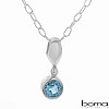 BOMA Sterling Silver Necklace With Genuine Topaz