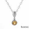 BOMA Necklace Genuine Citrine & Sterling Silver