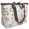 Bumkins Grande Reversible Diaper Bag - Blue Circles