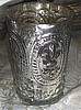 4.5" Mercury Glass "Fleur de Lis" Embossed Votive Cup