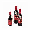 Wine Bottle Candle Set of 3